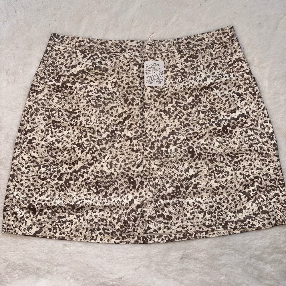FREE PEOPLE Printed‎ Fake Out Wrap Skirt NWT